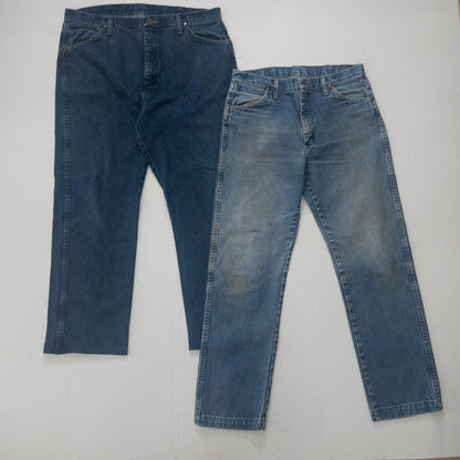 古着卸 現物まとめ売り 洗濯済み ラングラー デニムパンツ 8本セット(W32-W40)