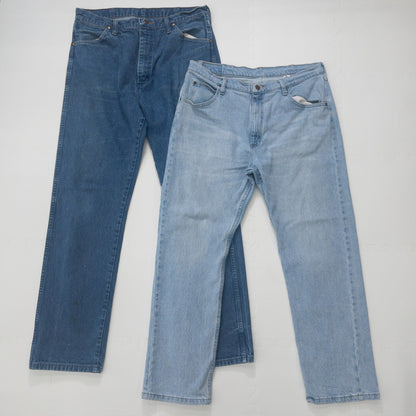 古着卸 現物まとめ売り 洗濯済み ラングラー デニムパンツ 8本セット(W32-W40)