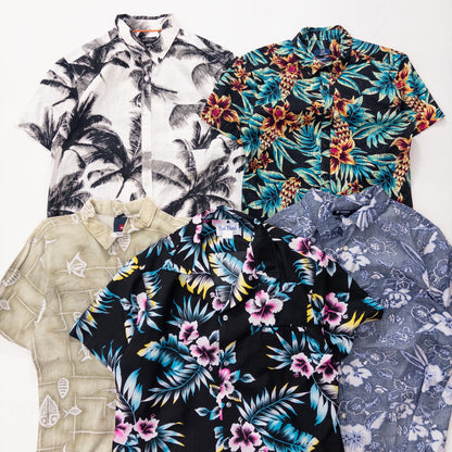 古着卸 現物まとめ売り 洗濯済み アロハシャツ 20枚セット(XS-XXXL)