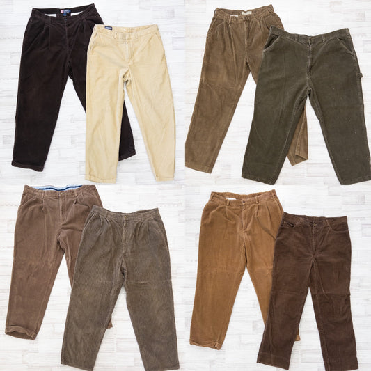 古着卸 現物まとめ売り 洗濯済み W36以上 USコーデュロイパンツ 8本セット(W36-W46)