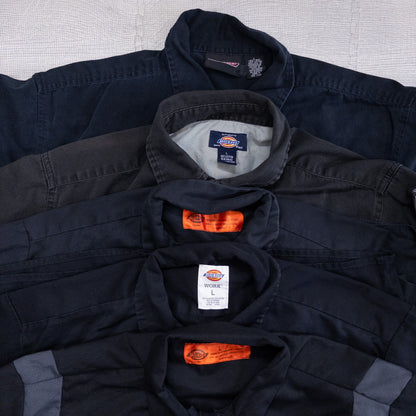 古着卸 現物まとめ売り 洗濯済み DICKIES ディッキーズ 半袖 ワークシャツ 半袖シャツ 23枚セット(L~XL) w613001