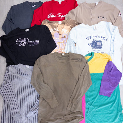 古着卸 現物まとめ売り 洗濯済み 特価ロンT 長袖Tシャツ 36枚セット (S~XXXL) w613002