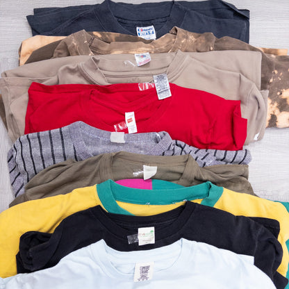 古着卸 現物まとめ売り 洗濯済み 特価ロンT 長袖Tシャツ 36枚セット (S~XXXL) w613002