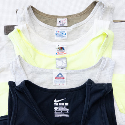 古着卸 現物まとめ売り 洗濯済み 特価タンクトップ 24枚セット(S-XXL) w614002