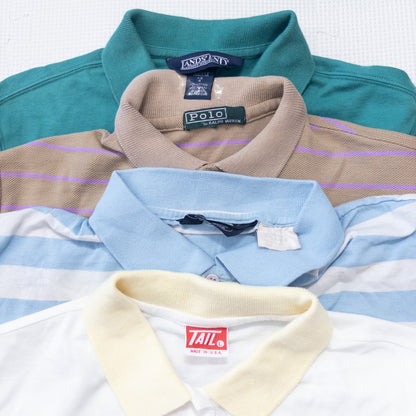 古着卸 現物まとめ売り 洗濯済み 特価半袖ポロシャツ 16枚セット(XS-XXL) w614003
