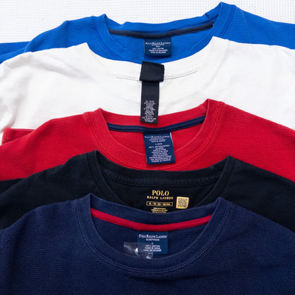 古着卸 現物まとめ売り 洗濯済み ラルフローレン長袖Tシャツ ロンT 10枚セット(M-XXL) w614004