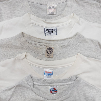 古着卸 現物まとめ売り 洗濯済み 90s シミあり 半袖Tシャツ 20枚セット(M-XXL) w615001