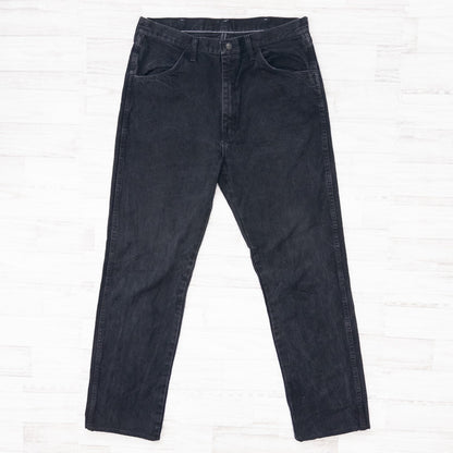 古着卸 現物まとめ売り 洗濯済み ブラックデニム 5本セット(W34-W36) L30-L32 ※L33以上はL32の長さにカット済み w623001