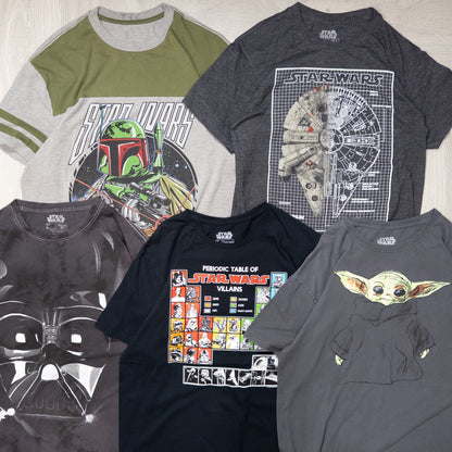 古着卸 現物まとめ売り 洗濯済み STAR WARSスターウォーズ 半袖Tシャツ 20枚セット(S-XXL) w701002