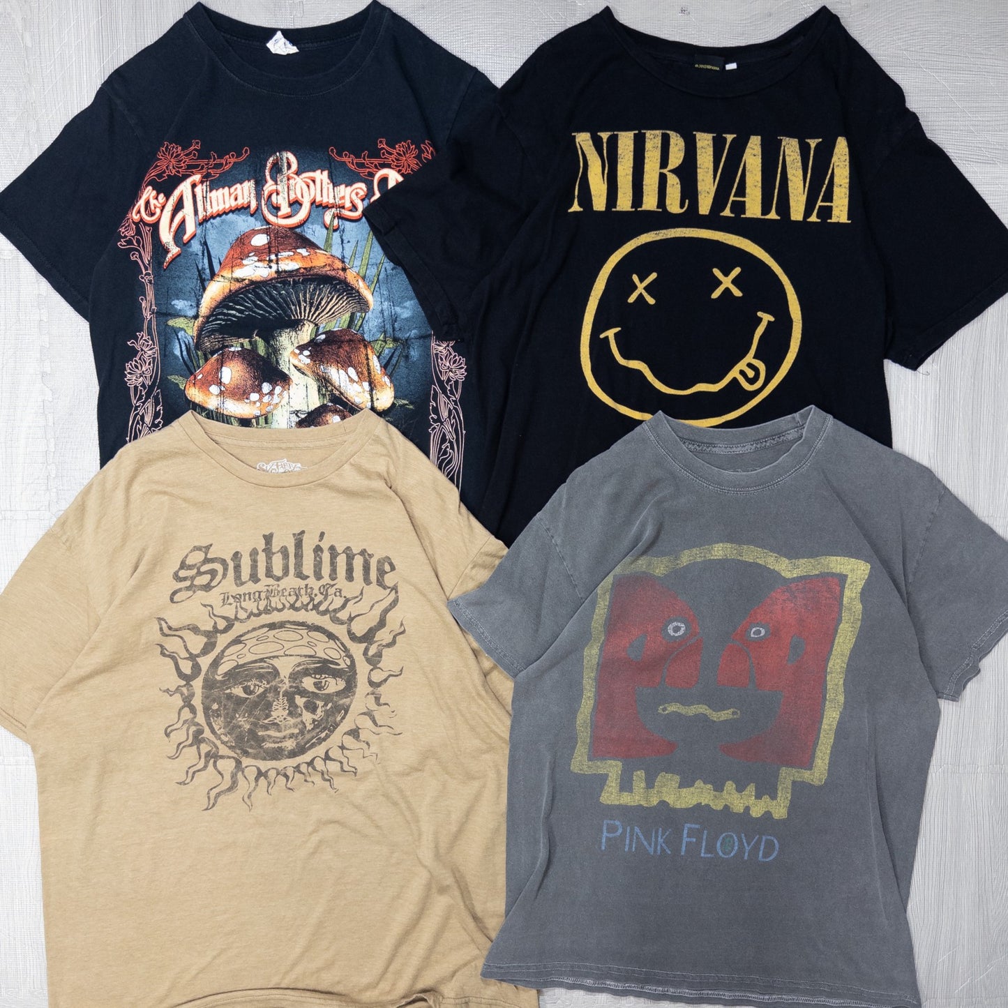 古着卸 現物まとめ売り 洗濯済み バンド 半袖Tシャツ 18枚セット(S-XL) w701004
