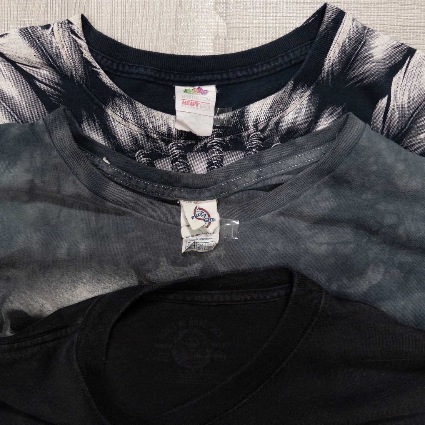 古着卸 現物まとめ売り 洗濯済み スカル 半袖Tシャツ タンクトップ１枚 計15枚セット(M-XXXL) w701007