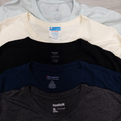 古着卸 現物まとめ売り 洗濯済み スポーツブランドMIX 半袖Tシャツ アディダス チャンピオン等 20枚セット(S-XXXL) w702001
