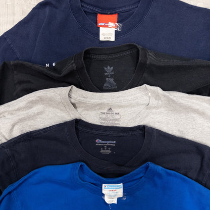 古着卸 現物まとめ売り 洗濯済み スポーツブランドMIX 半袖Tシャツ アディダス チャンピオン等 20枚セット(S-XXXL) w702001