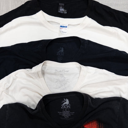 古着卸 現物まとめ売り 洗濯済み アーティスト ミュージック系 半袖Tシャツ 20枚セット(M-XXXL) w703001