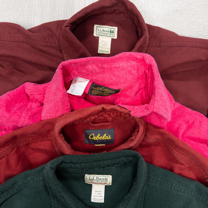 古着卸 現物まとめ売り 洗濯済み アウトドアシャツ シャモアシャツ 16枚セット(M-XXXL) w703003