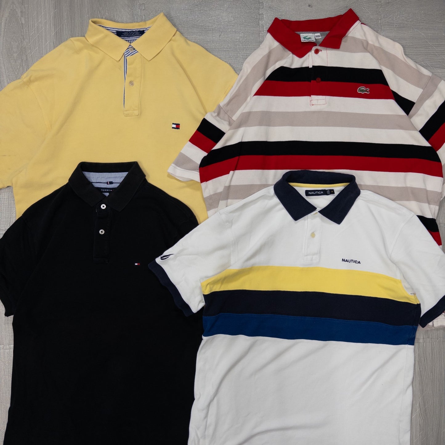 古着卸 現物まとめ売り 洗濯済み ブランドミックス 半袖ポロシャツ 16枚セット(S-XXXL) w703005