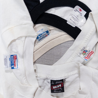 古着卸 現物まとめ売り 洗濯済み 90sシミあり半袖Tシャツ 20枚セット(M-XXL) w705001