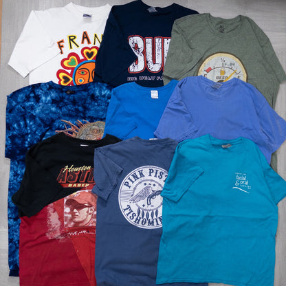 古着卸 現物まとめ売り 洗濯済み 特価USAプリント半袖Tシャツ 36枚セット(S-XXL) w706005
