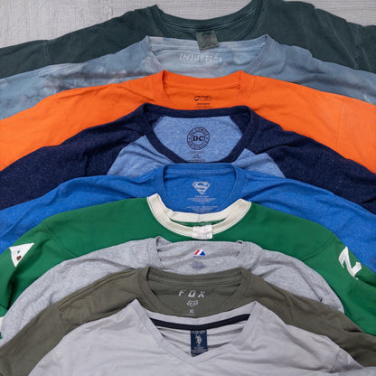 古着卸 現物まとめ売り 洗濯済み 特価USAプリント半袖Tシャツ 36枚セット(S-XXXL) w706006