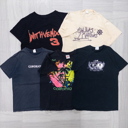 Used clothing wholesale bulk sale. Washed short-sleeved T-shirts in sizes S and smaller for men, women, and kids. Set of 20 (XS-M). Product code: w731001 