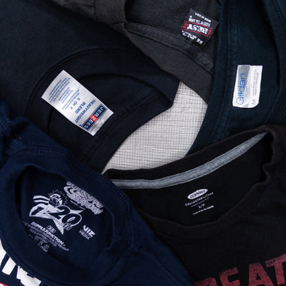 Used clothing wholesale bulk sale. Washed short-sleeved T-shirts in sizes S and smaller for men, women, and kids. Set of 20 (XS-M). Product code: w731001 