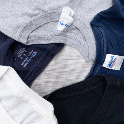 Used clothing wholesale bulk sale. Washed short-sleeved T-shirts in sizes S and smaller for men, women, and kids. Set of 20 (XS-M). Product code: w731001 