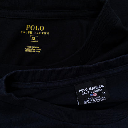 Used clothing wholesale, bulk sale, washed Ralph Lauren long-sleeved T-shirts, set of 8 (S-XXL) w803006 