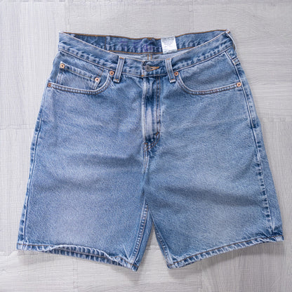 Used clothing wholesale, bulk sale, washed, 90s-00s Levi's 550 denim shorts, set of 4 (W32-W38) w809005 