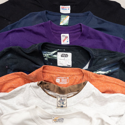 古着卸 現物まとめ売り 洗濯済み 特価USAプリント半袖Tシャツ 27枚セット(S-XXXL) w814001