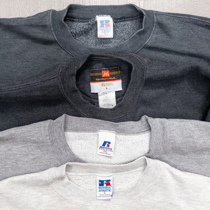 古着卸 現物まとめ売り 洗濯済み 90s~00s RUSSELL ラッセル 無地スウェット 17枚セット(L-XXL) w822001