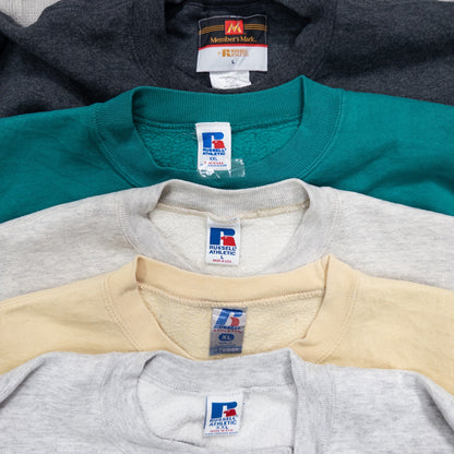 古着卸 現物まとめ売り 洗濯済み 90s~00s RUSSELL ラッセル 無地スウェット 17枚セット(L-XXL) w822001