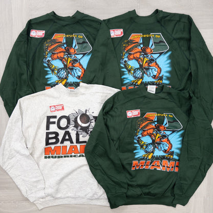 古着卸 現物まとめ売り 未洗濯 デッドストック90s USスウェット 16枚セット(L-XL) w908001