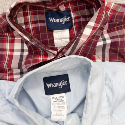 古着卸 現物まとめ売り 洗濯済み 長袖ウエスタンシャツ 8枚セット(M-XXL) w908005
